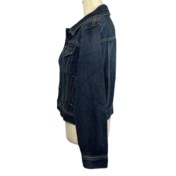 NWT Current/Elliott The Baby Trucker 100% Cotton Denim Jacket Size 2 or … - Picture 10 of 11